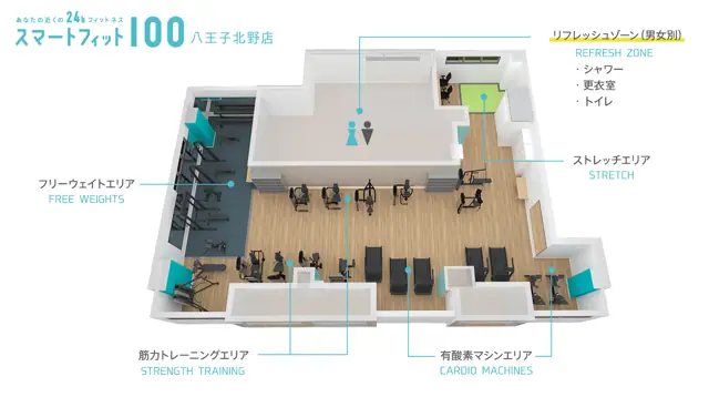 スマートフィット100 八王子北野店
