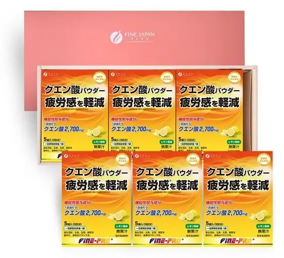 ファイン 【ギフトセット】クエン酸パウダー(機能性表示食品)5袋×6箱セット
