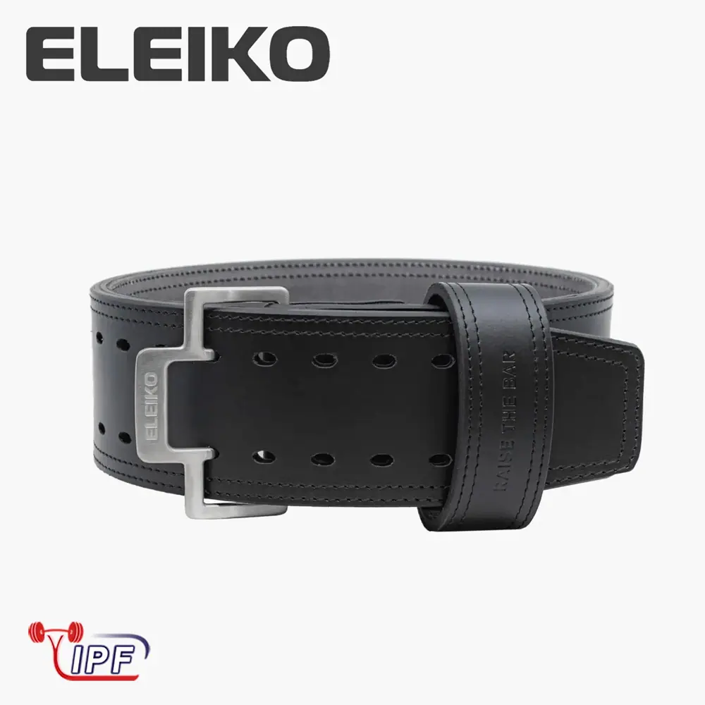 エレイコ ELEIKO パワーリフティングベルト ブラック IPF公認品
